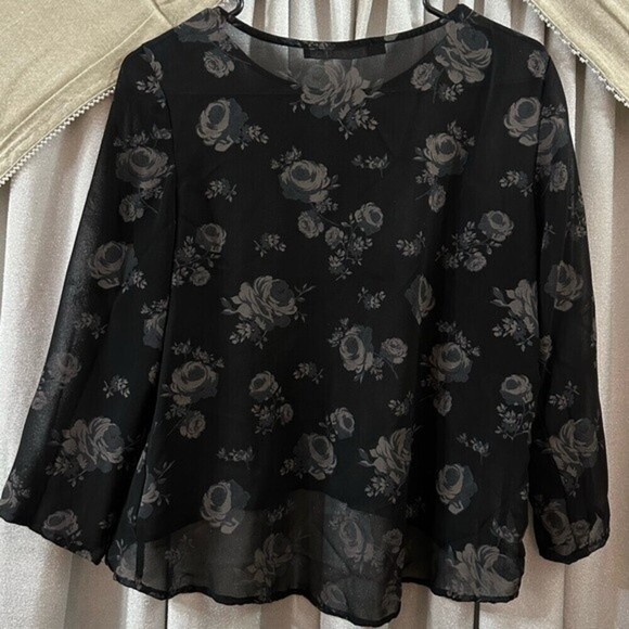 Zara Women's Floral Blouse Size XS - Picture 5 of 14